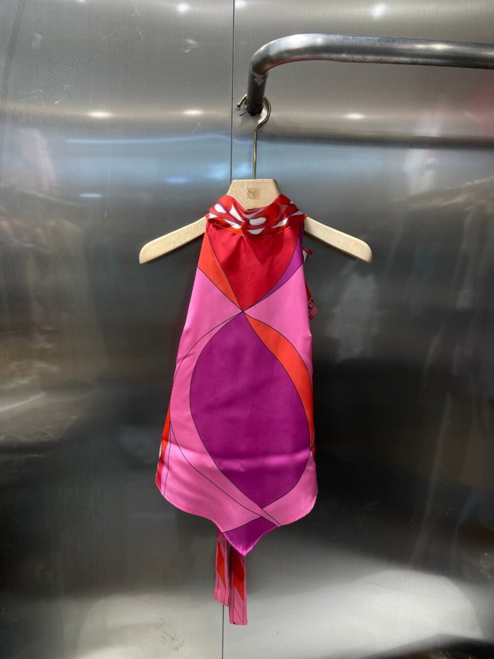 Emilio Pucci pink  Halter Silk Tank